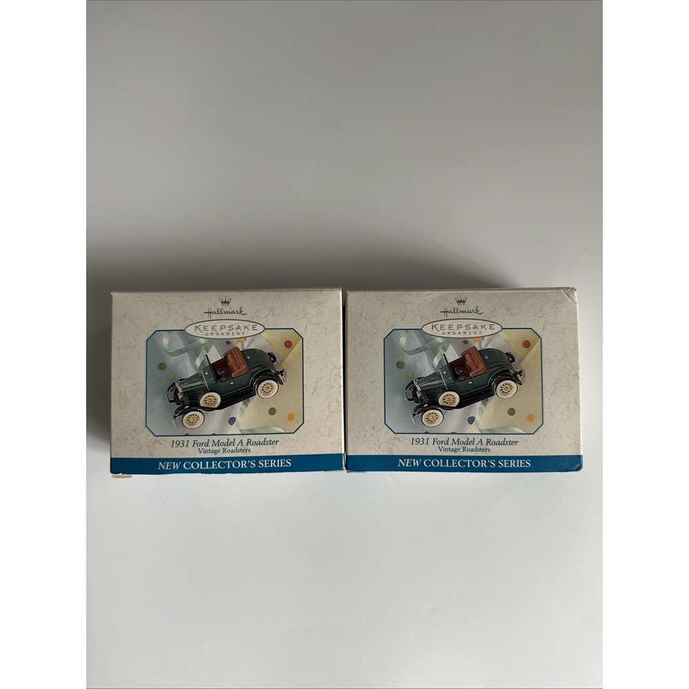 Hallmark Keepsake 1931 Ford Model A Roadster Christmas Ornament 1998 NEW LOT 2
